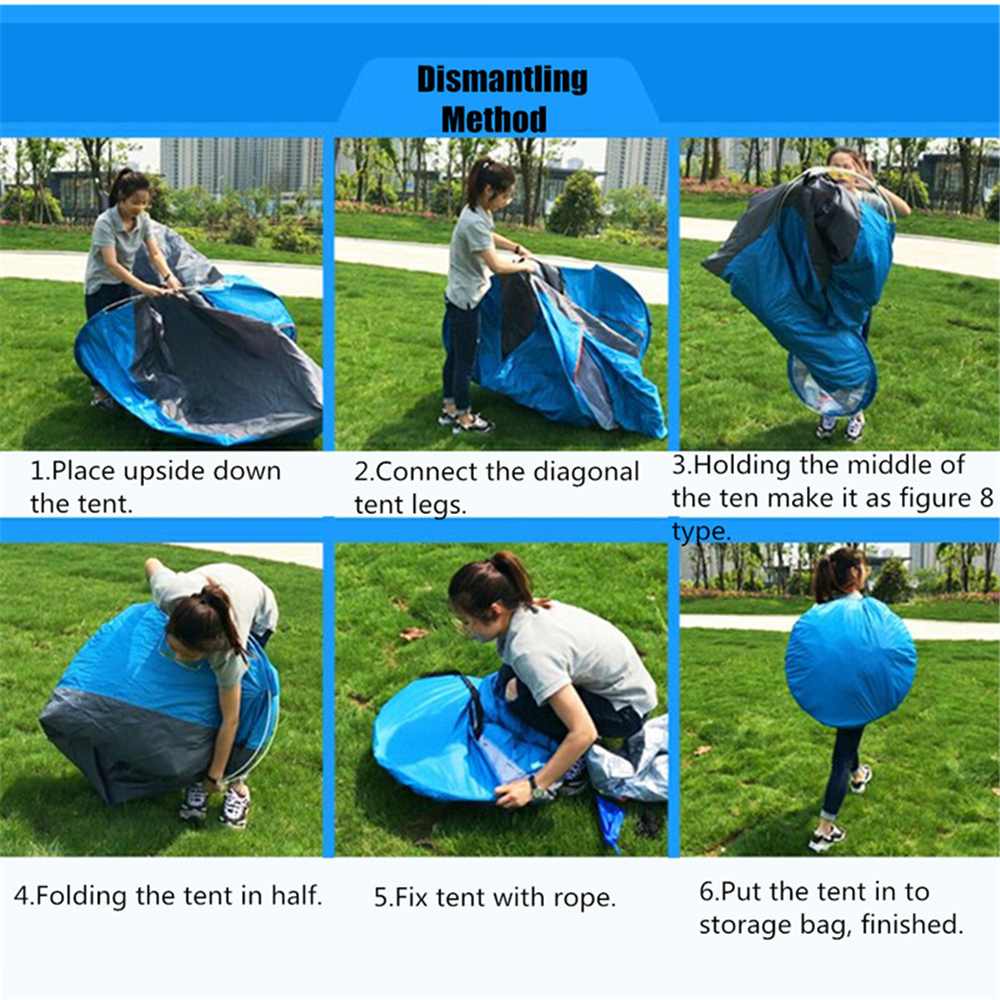 Cheap Goat Tents 3 4Person Outdoor Camping Automatic Quick Open Family Tent Fast Pitch Tent Fit Waterproof Sun Shelter Outdoor Instant Setup Tent   